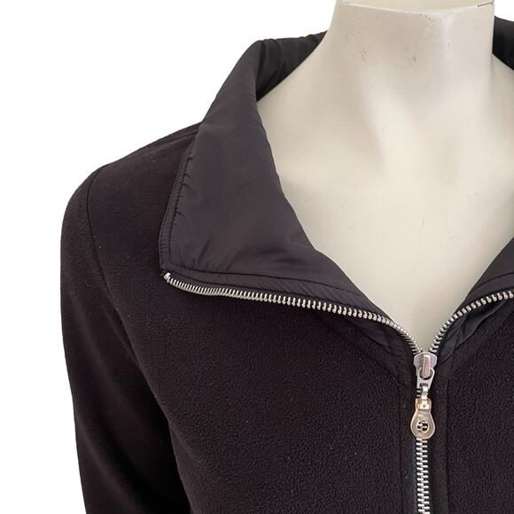 OLD NAVY Full Zip Fleece Jacket in Black  SZ 8 - Picture 2 of 11